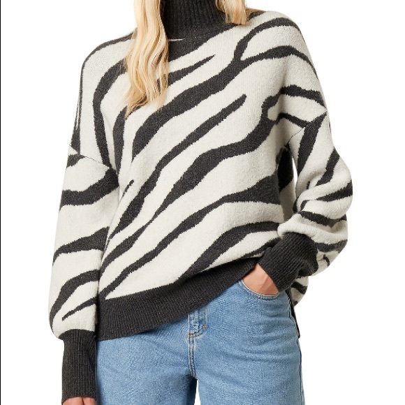 French Connection Zebra Print Sweater 